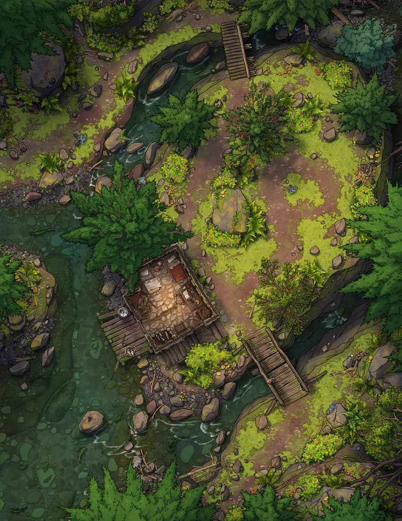 Knight's Refuge map, No Camp variant