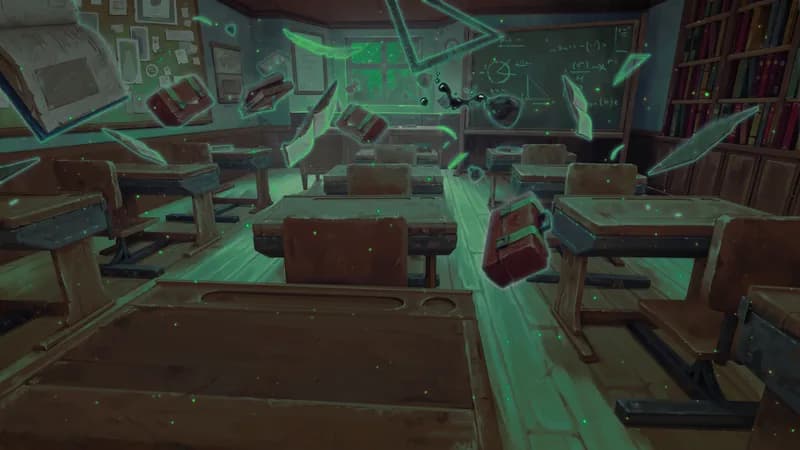 Quaint Village School map, Haunted variant