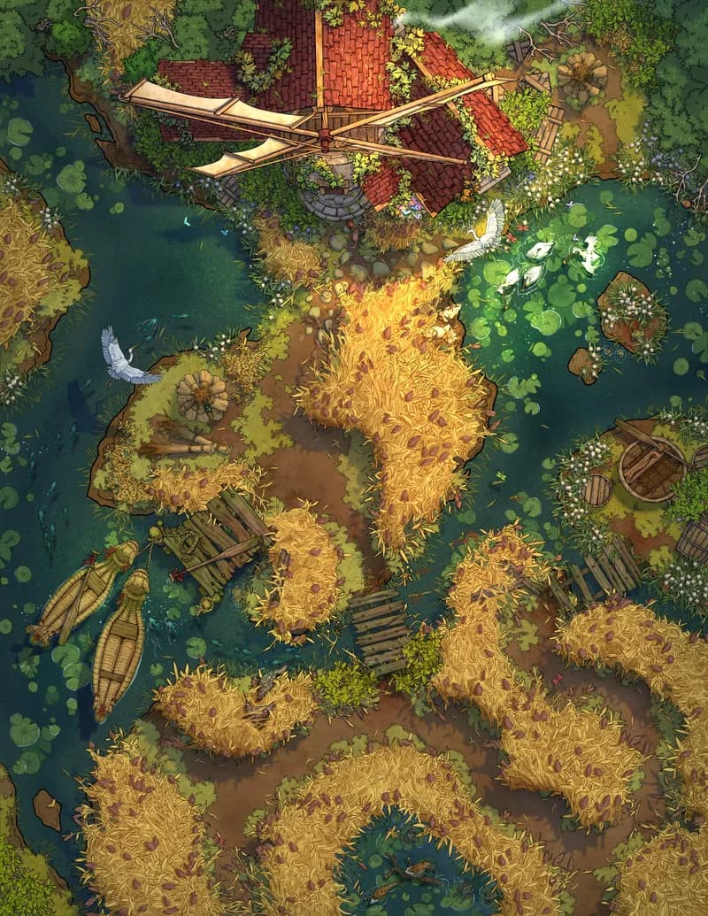 Mellow Marshland Mill map, Duck Vs Crab variant