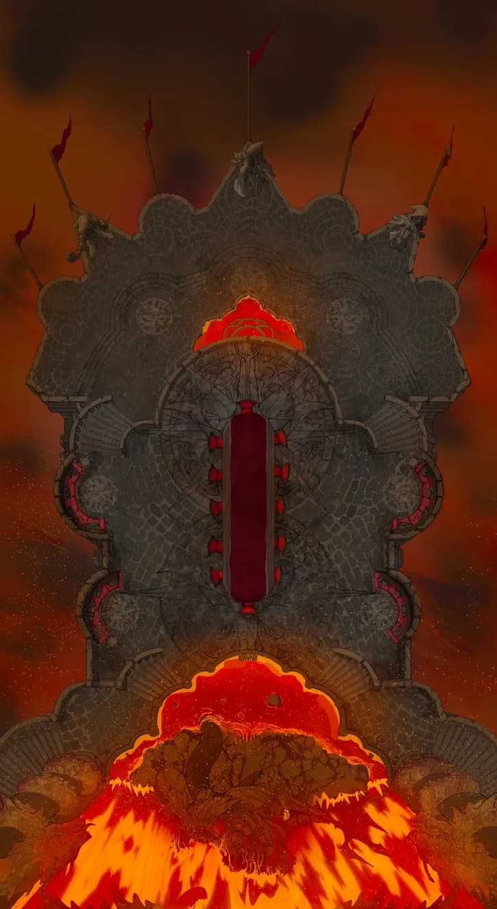 War Room Exterior map, Dark Gathering variant