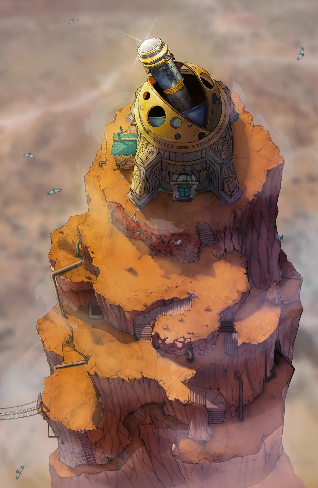 Mountaintop Observatory map, Mesa variant