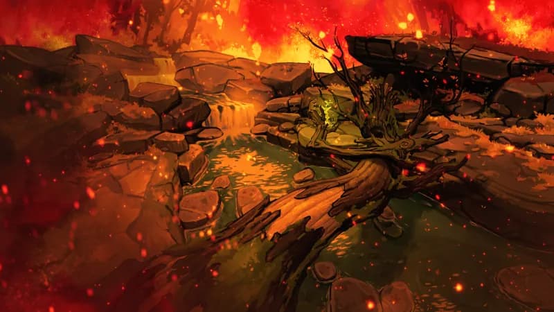 Treant Falls map, Fire variant