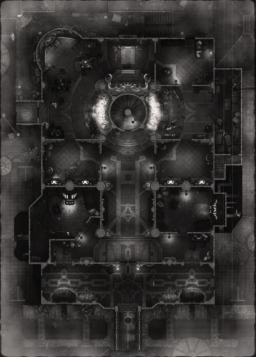 Calefactory map, Horror variant