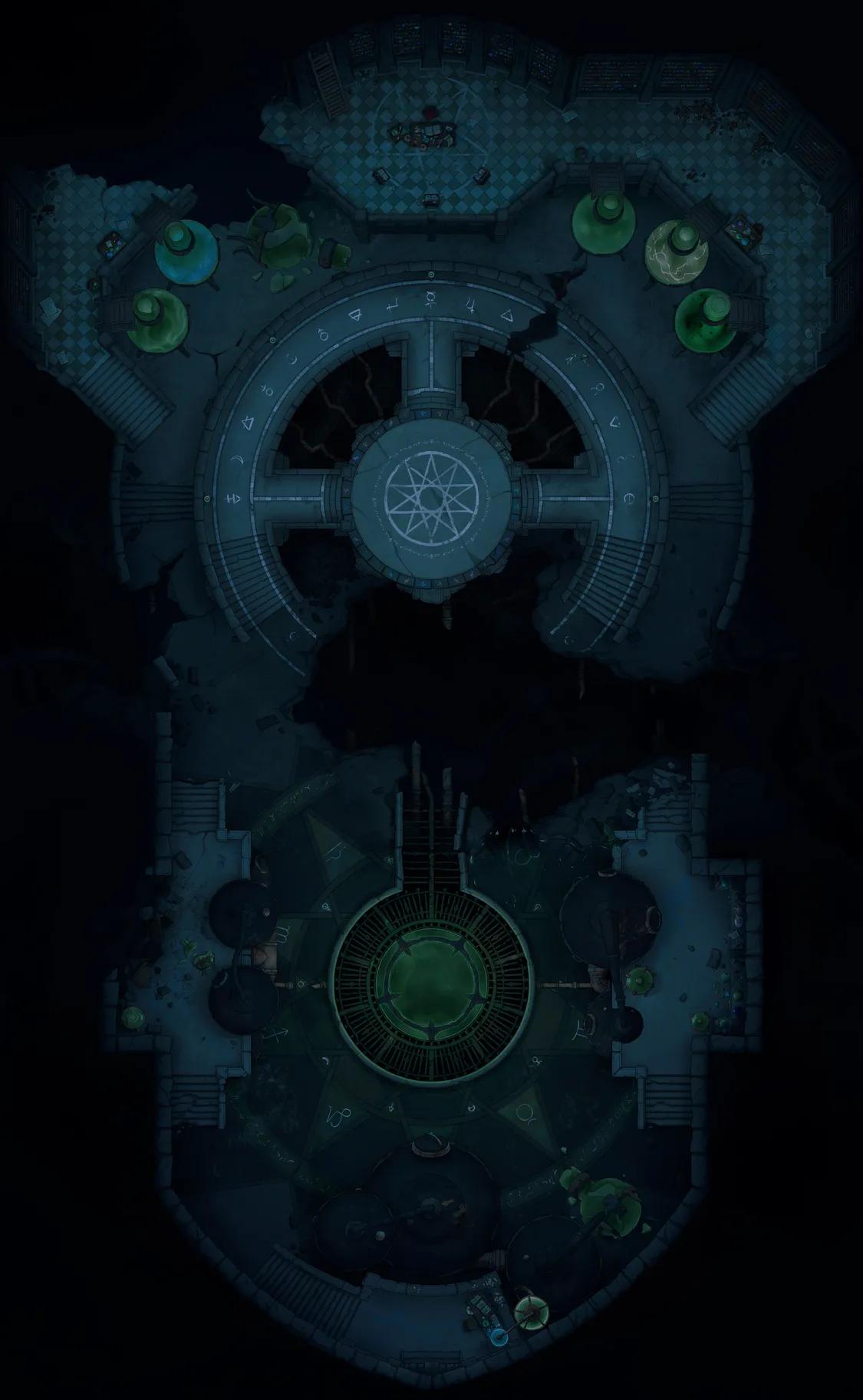 Alchemy Dungeon map, Dark variant