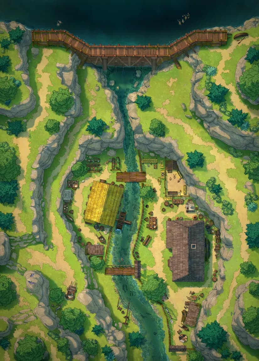 Riverside Mill map, Original Day variant