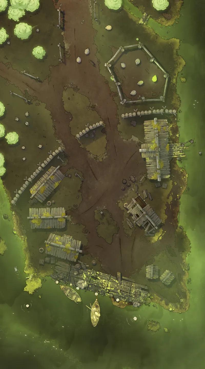 Iron Age Hamlet map, Toxic Sea variant