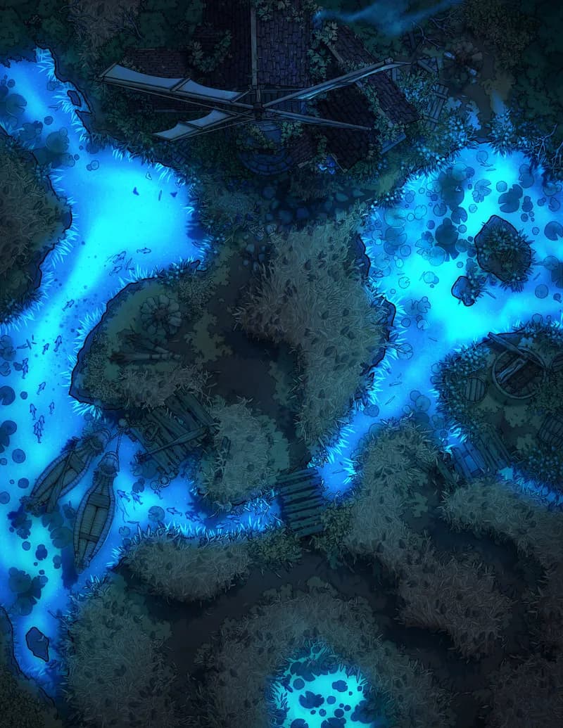 Mellow Marshland Mill map, Radient Waters variant