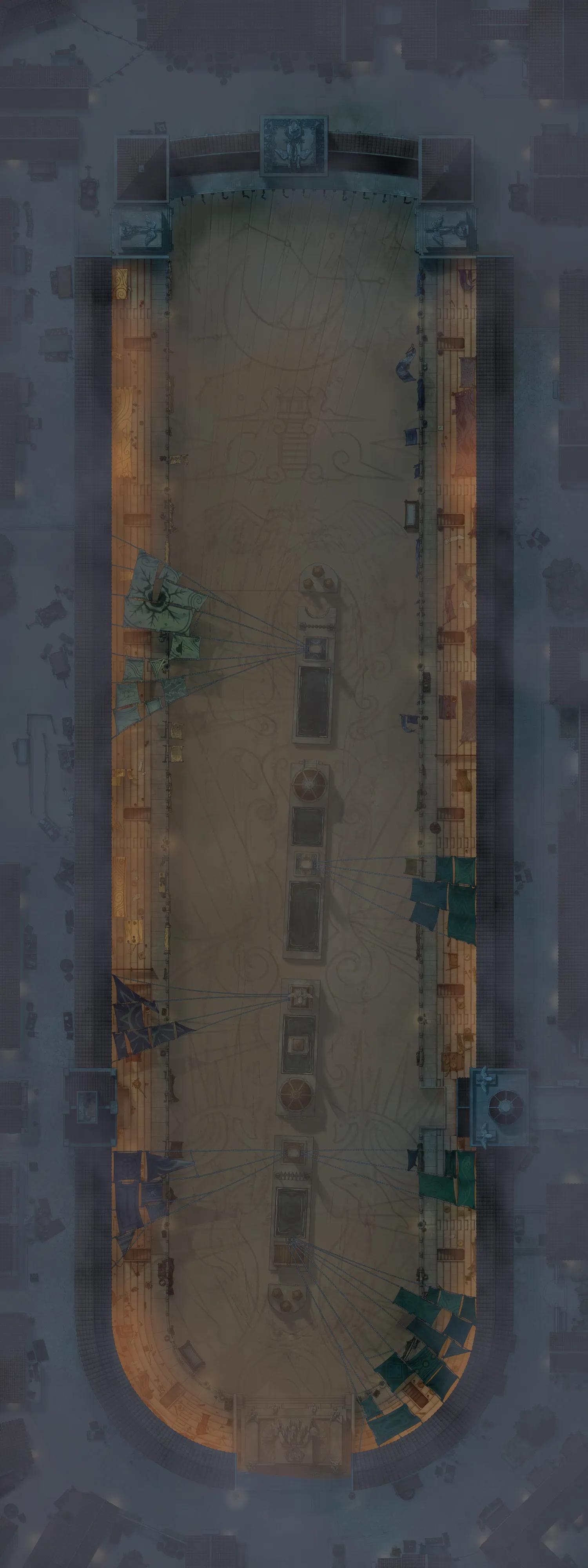 Hippodrome map, Fog variant