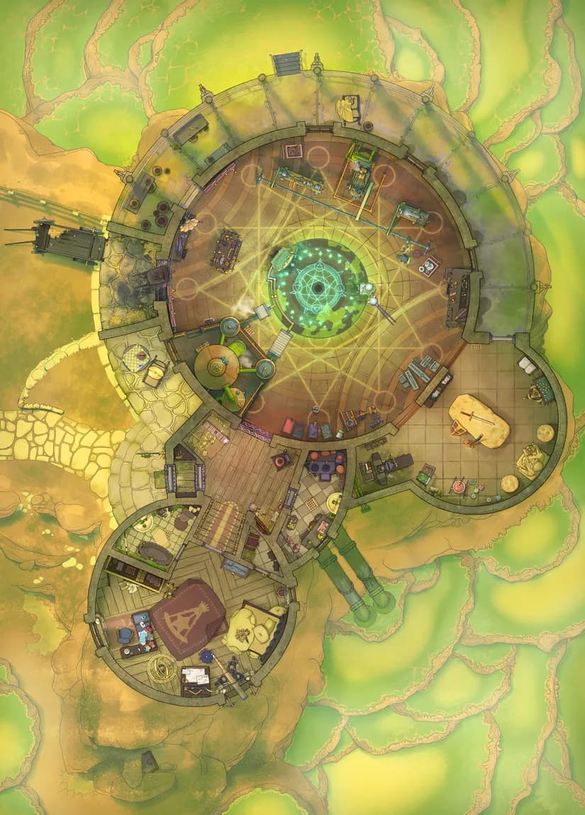 Forge of the Wizard Blacksmith map, Sulphur variant
