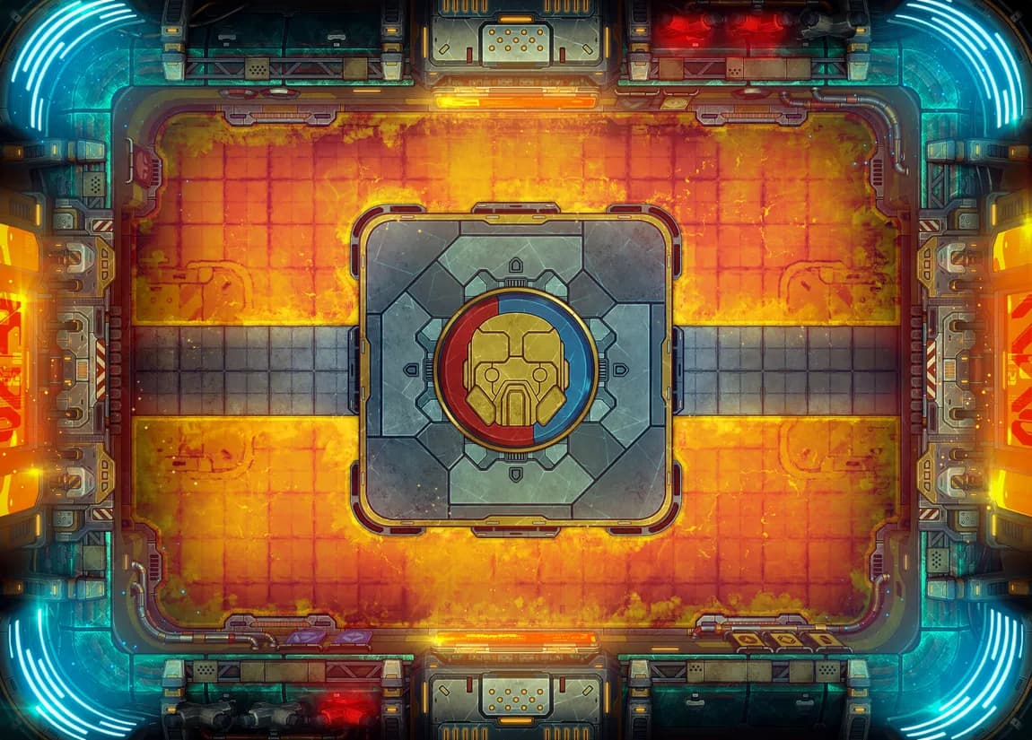 Mech Battle Arena map, Lava variant