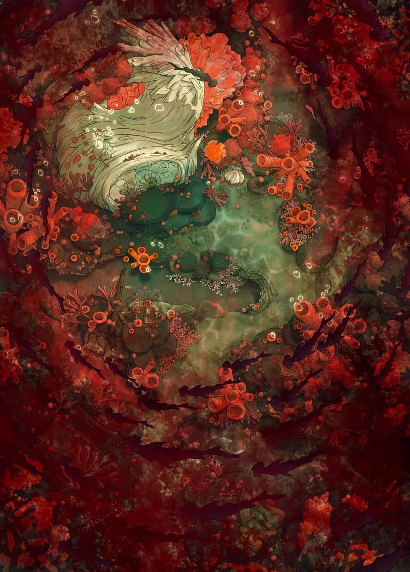 Coral Witch Cottage map, Shark Infested variant thumbnail