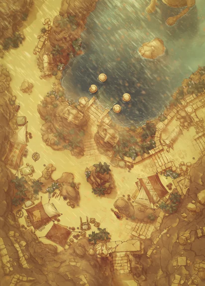 Oasis Expedition map, Sandstorm variant thumbnail