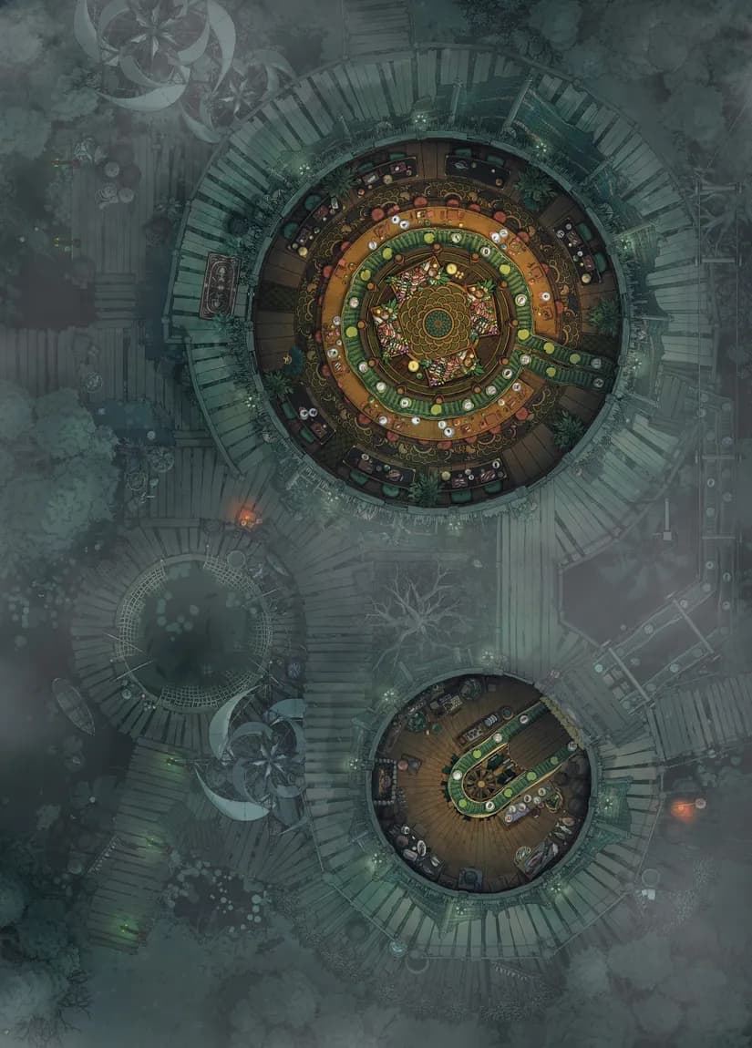 Lizardfolk Sushi Bar map, Fog variant thumbnail