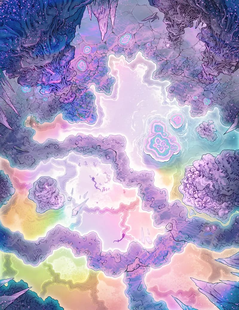 Healing Cave Spring map, Mana Reservoir variant thumbnail