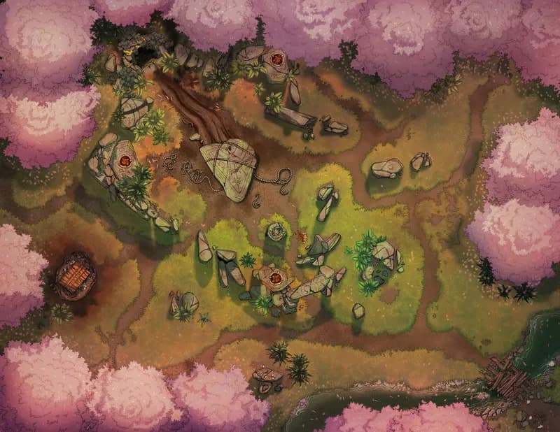 Henge Cave Entrance map, Spring variant thumbnail