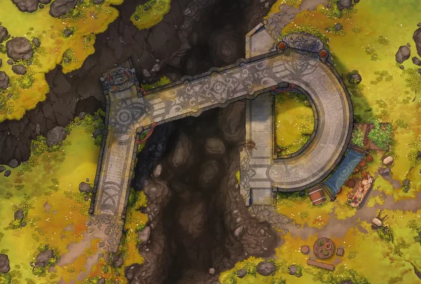 Roving Bridge map, Meadow Crossing variant thumbnail