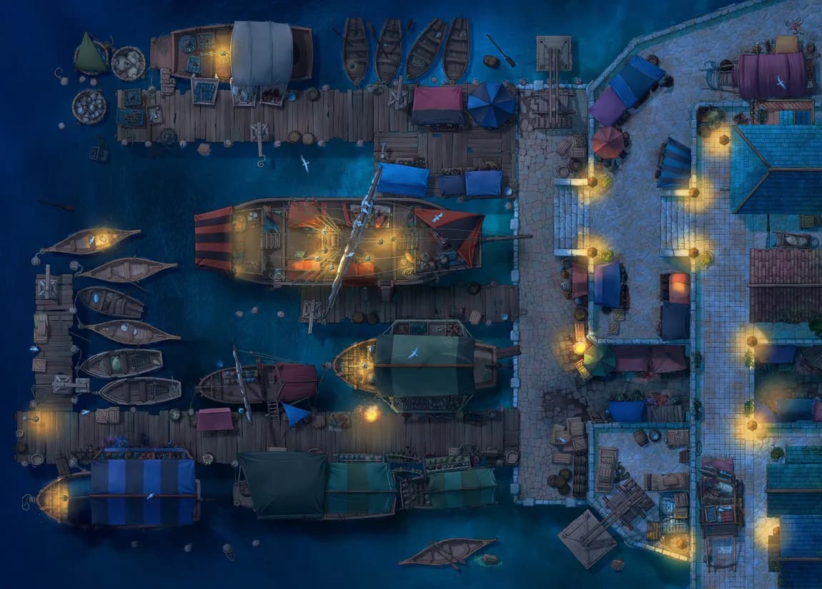 Trading Port map, Original Night variant thumbnail