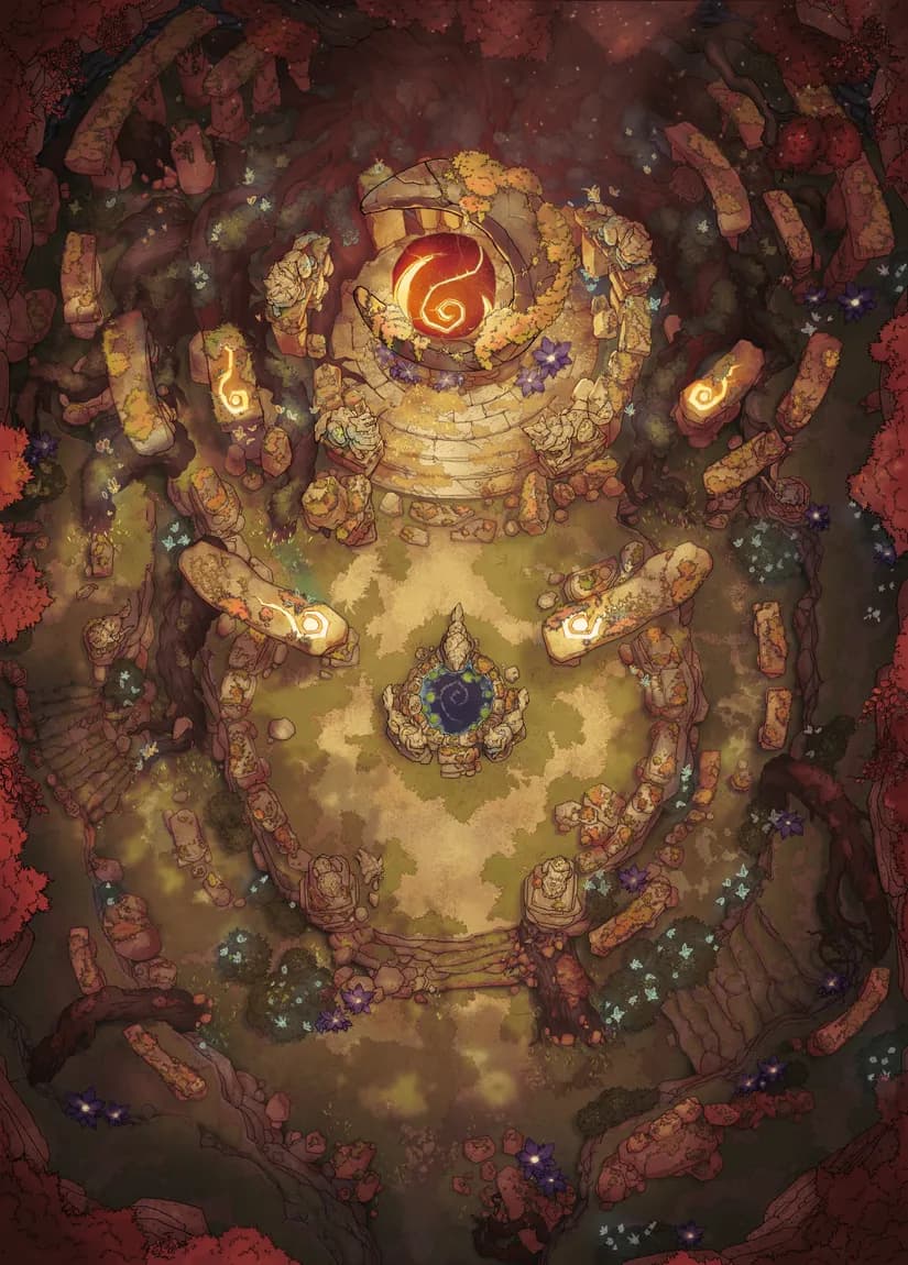 Mysterious Druid Grove map, Autumn variant thumbnail