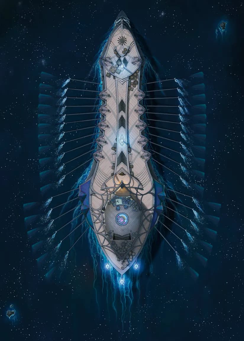 Drow Warship Interior map, Night Top Deck variant thumbnail