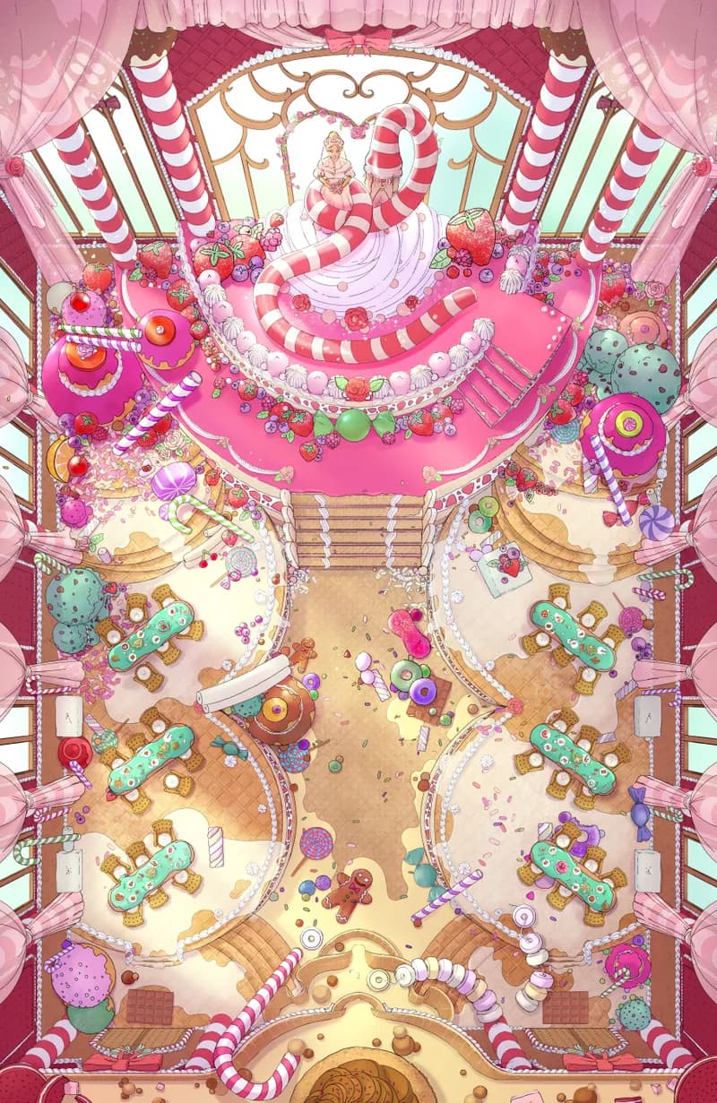 Candy Castle Banquet Hall map, Peppermint Snake variant thumbnail