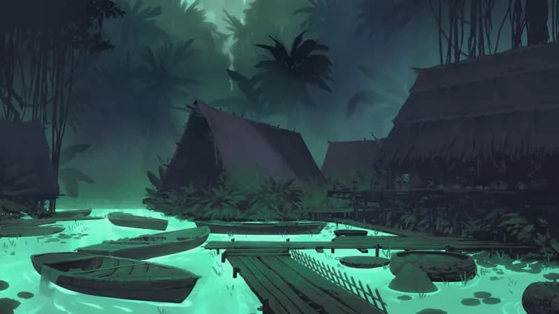 Jungle Village map, Radiant Waters variant thumbnail