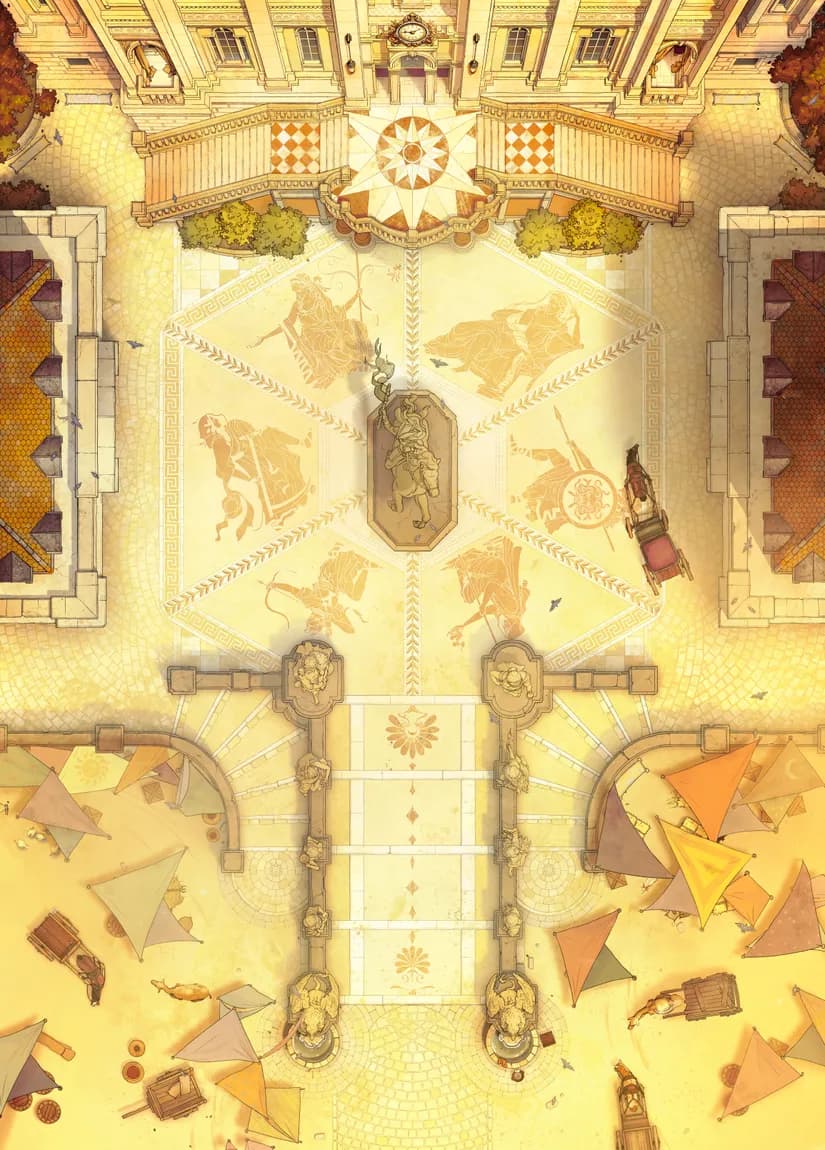 Grand Duke's Plaza map, Desert Day variant thumbnail