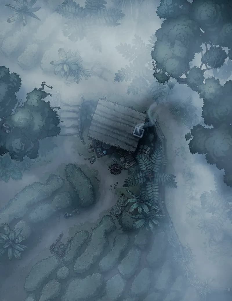 Secluded Tea Valley map, Fog variant thumbnail
