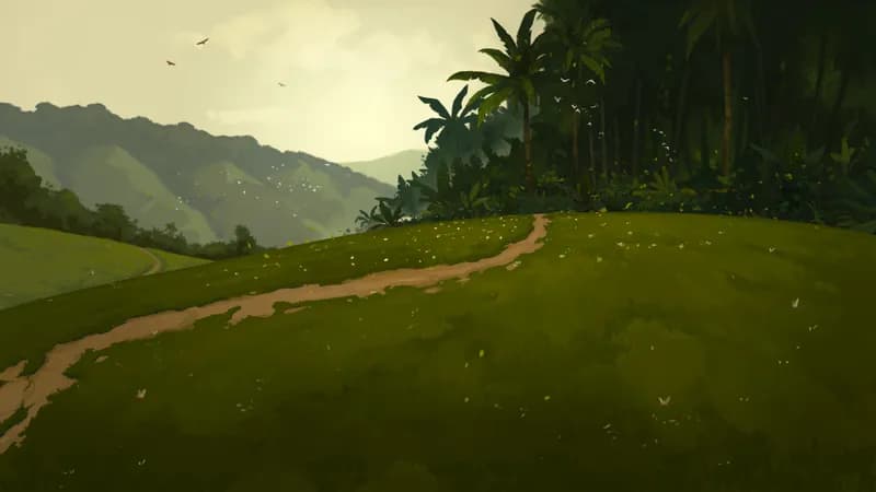 Secluded Tea Valley map, Natural Day variant thumbnail