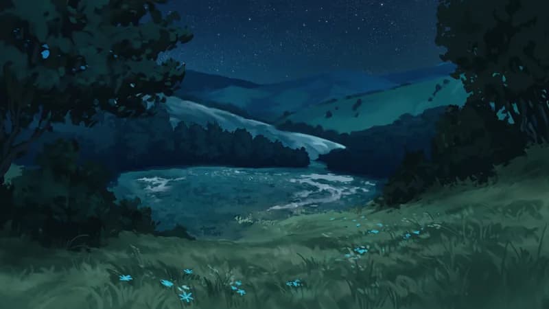 Pastoral Village Stables map, Natural Night variant thumbnail
