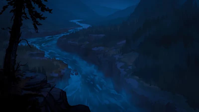 Impending Waterfall map, River Night variant thumbnail