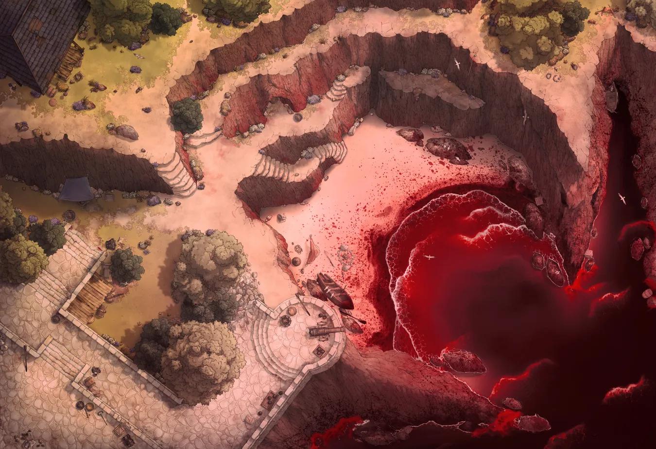 Secret Cove map, Blood Sea variant thumbnail