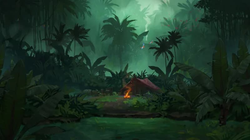 Cloud Forest Camp map, Deep Jungle variant thumbnail