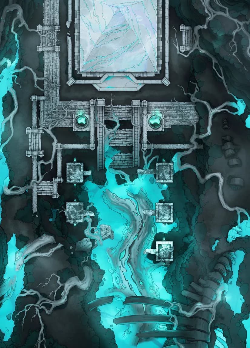 Shadowlands Pyramid map, Bleached variant thumbnail