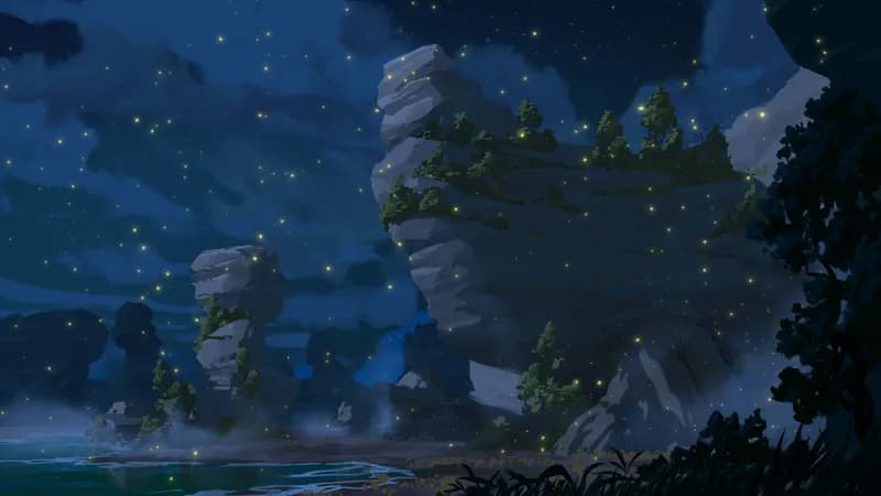 Tidal River map, Fireflies variant thumbnail