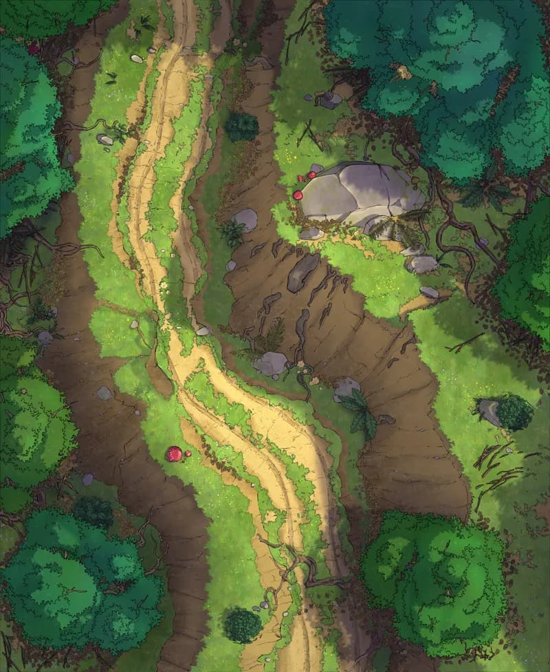 Forest Pass map, Natural Day variant thumbnail