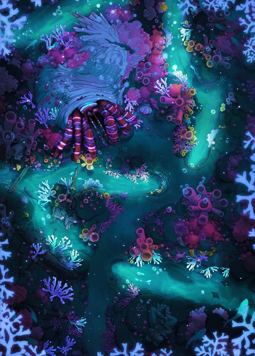 Coral Witch Cottage map, Glow Crab variant thumbnail