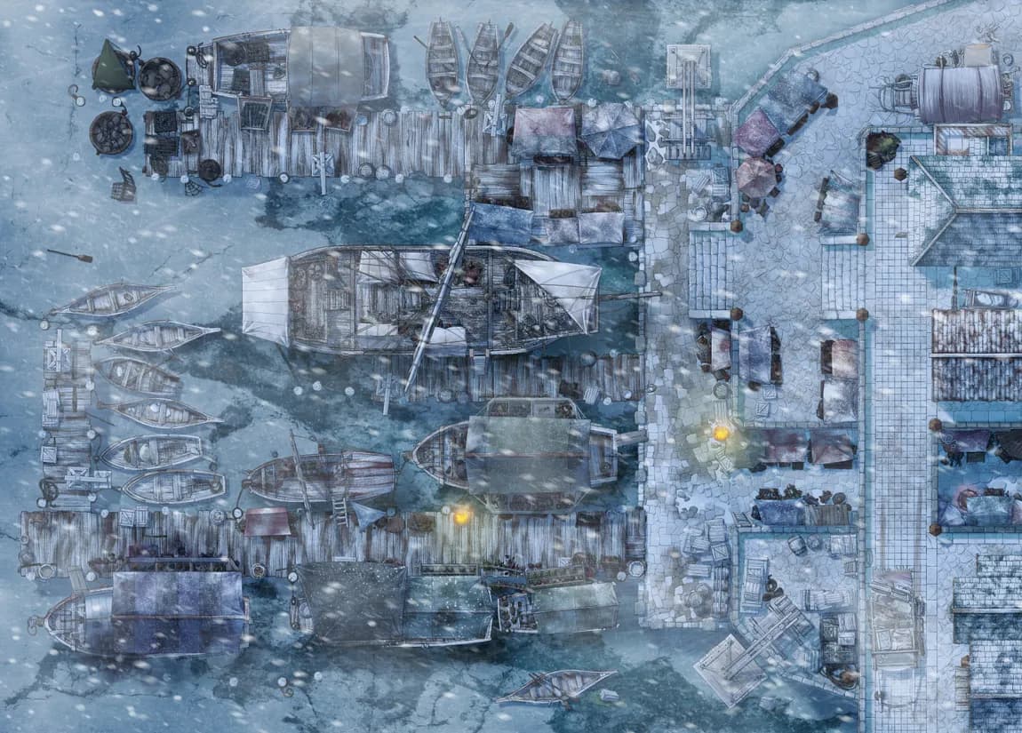 Trading Port map, Winter variant thumbnail
