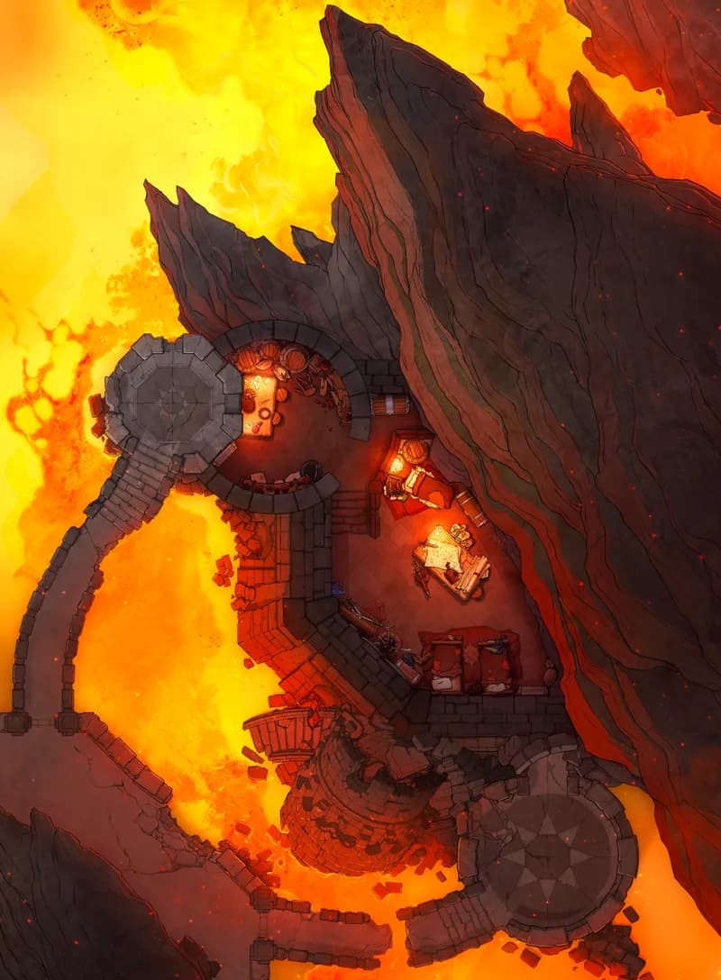 Dragonlands Fort map, Lava Stage 02 variant thumbnail