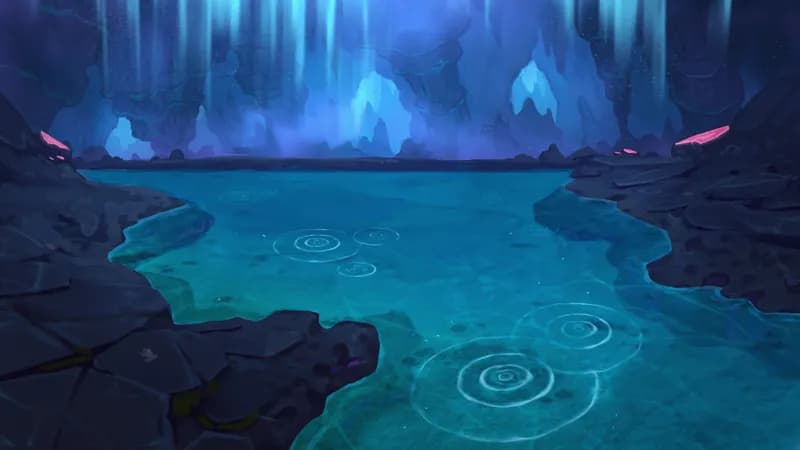 Healing Cave Spring map, Lake variant thumbnail