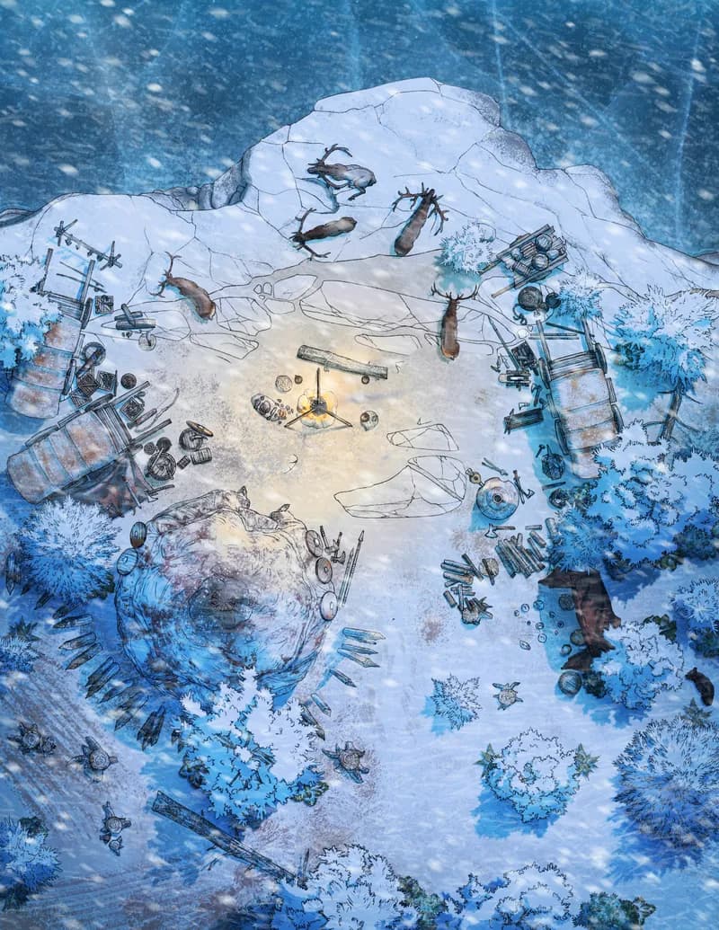 Lakeside Respite map, Winter variant thumbnail