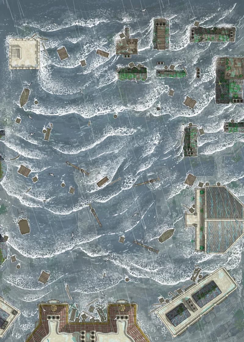 The Conservatory and the Consortium map, Flooded Day variant thumbnail