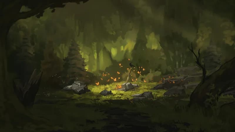 Swamp Graveyard map, Woodland Day variant thumbnail
