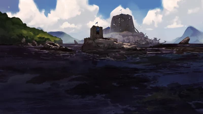 Tidal Isle Fort map, Oil Spill variant thumbnail