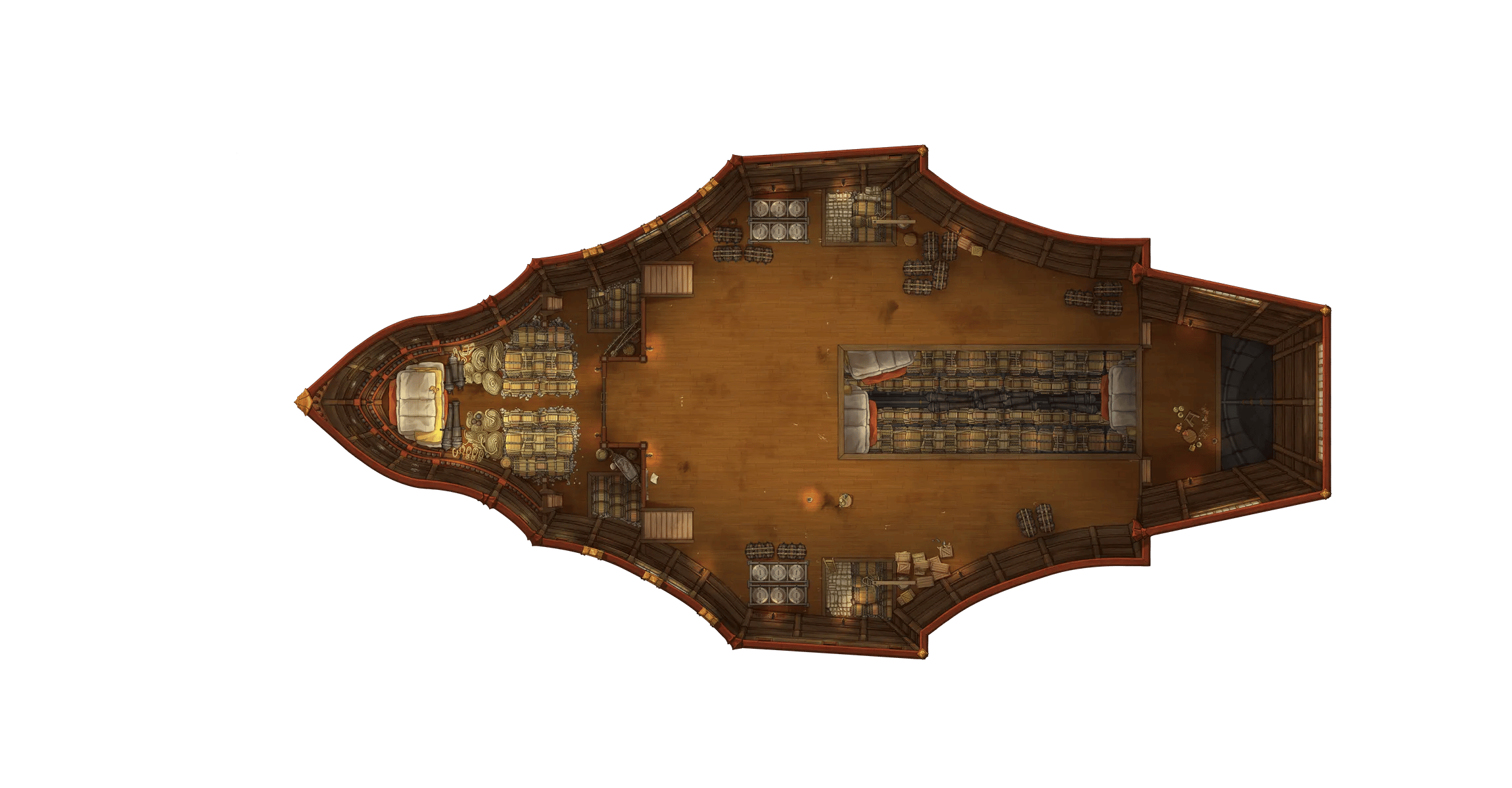 Dragon Ship - Engine Room map, No Machinery variant thumbnail