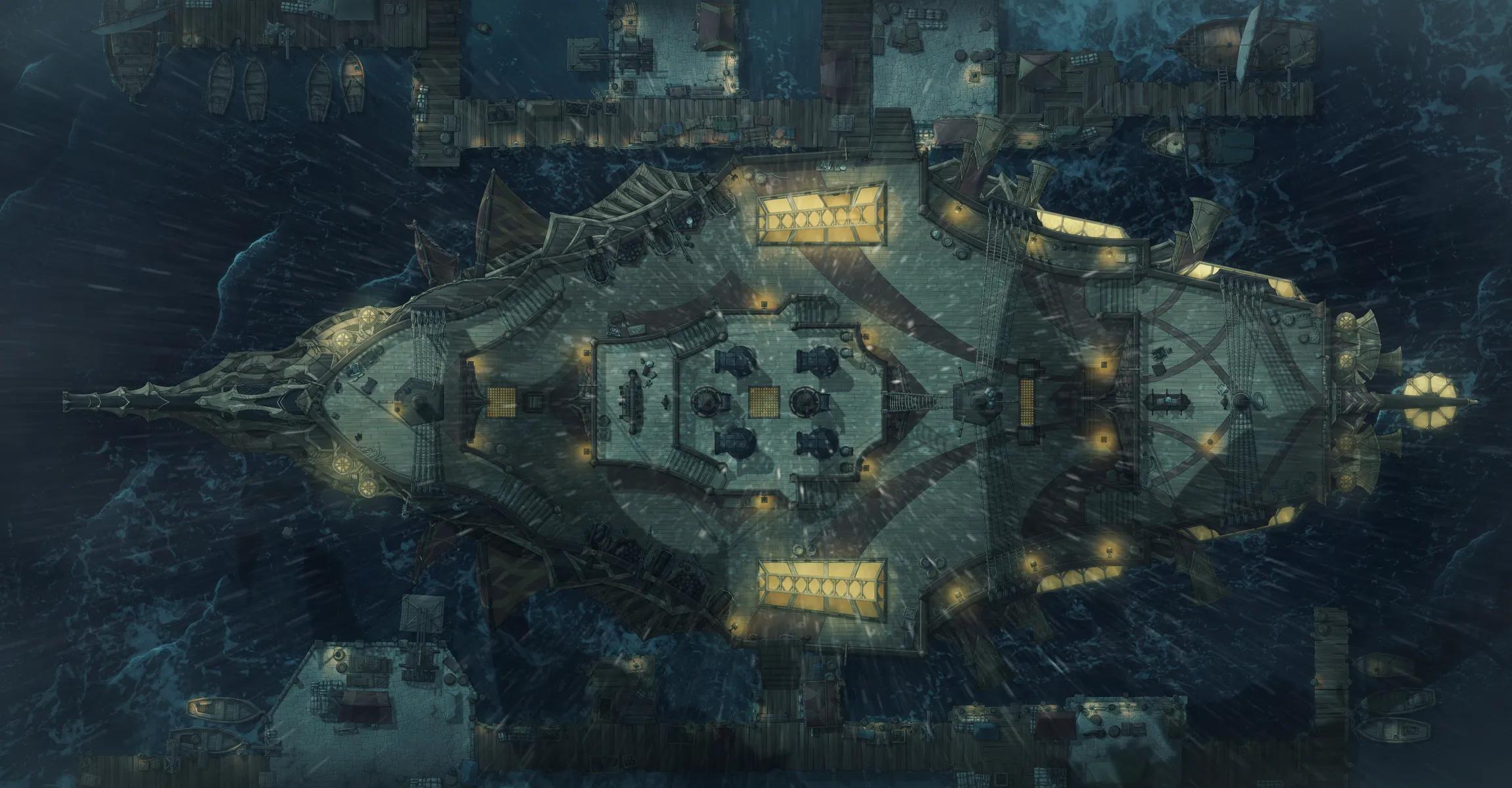 Dragon Ship Exterior map, Rain variant thumbnail