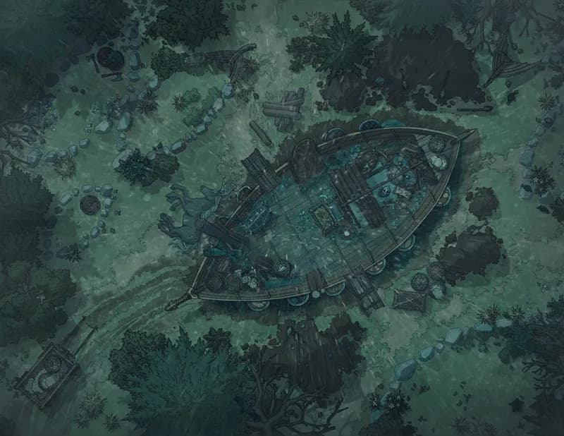 Viking Burial map, Rain variant thumbnail