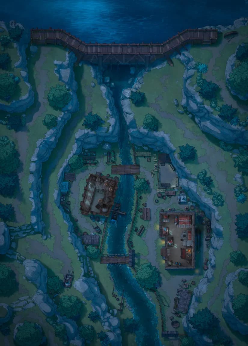 Riverside Mill map, Interior Night variant thumbnail