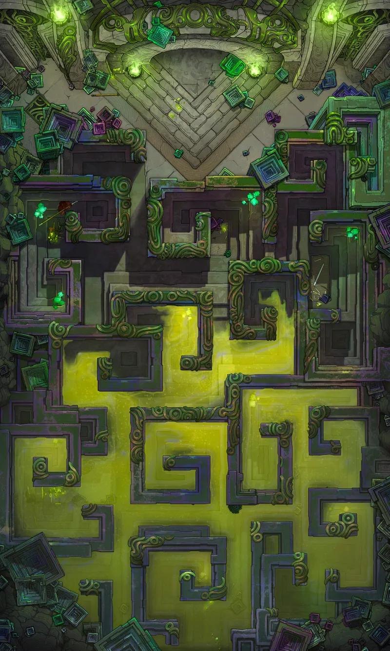 Bismuth Labyrinth map, Slime Stage 03 variant thumbnail