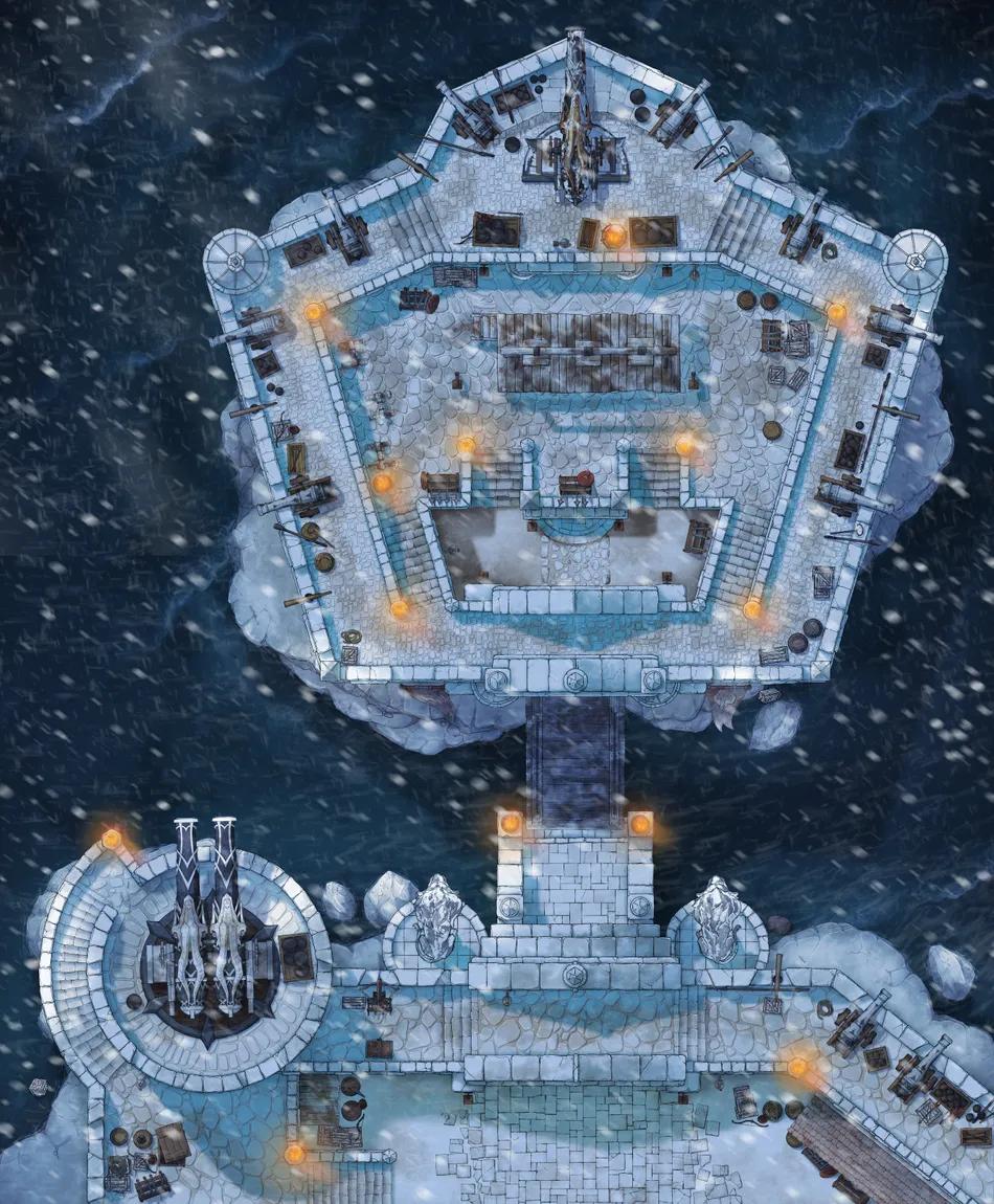 Fortress Prison map, Winter variant thumbnail