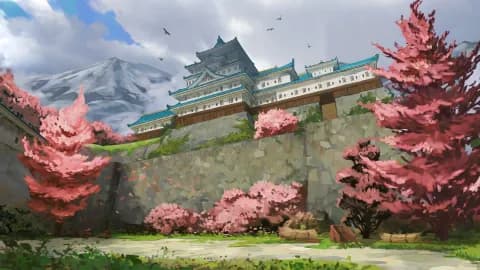 Japanese Castle map, Spring variant